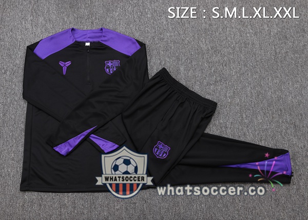 Training Wear FC Barcelona Black Purple 2025-2026
