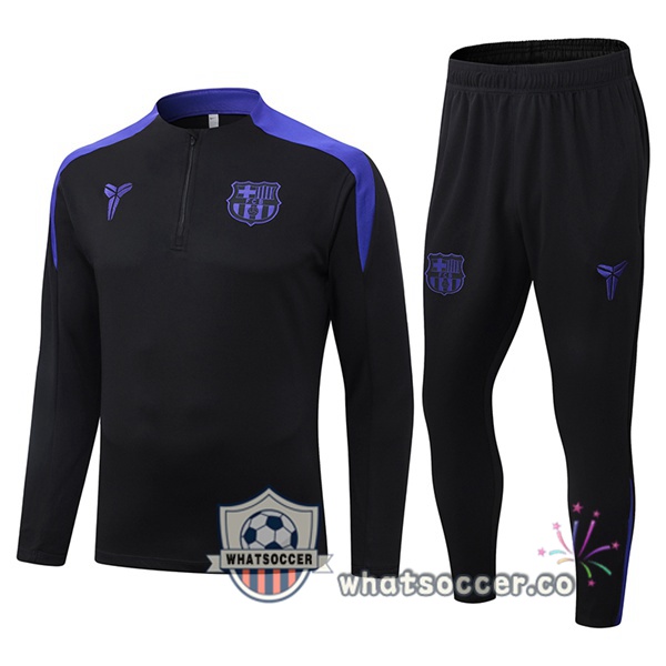 Training Wear FC Barcelona Black Blue 2025-2026