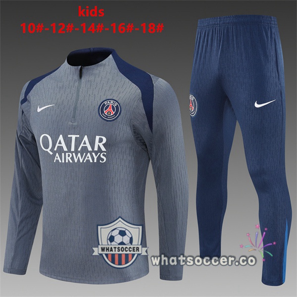 Training Wear Paris PSG Kid Gray 2025-2026