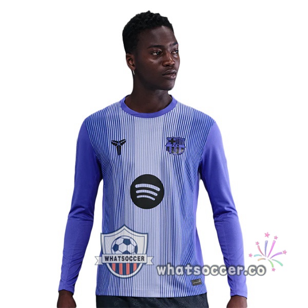 FC Barcelona Goalkeeper Soccer Jerseys Long Sleeve Purple 2025-2026