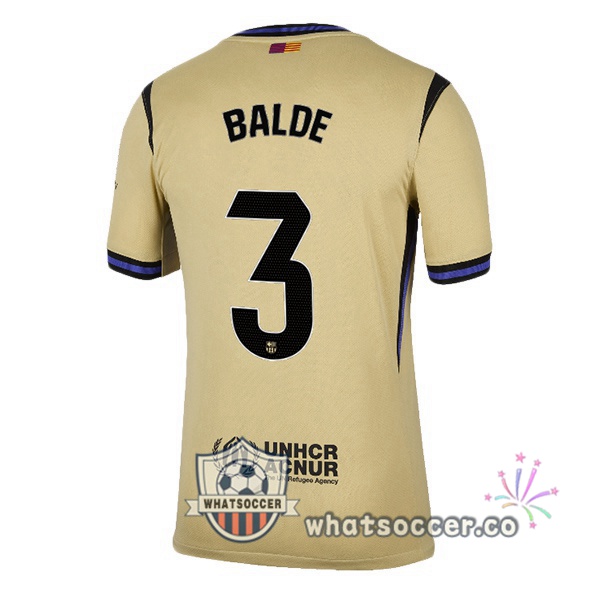 FC Barcelona (BALDE 3) Away Soccer Jerseys Yellow 2025-2026