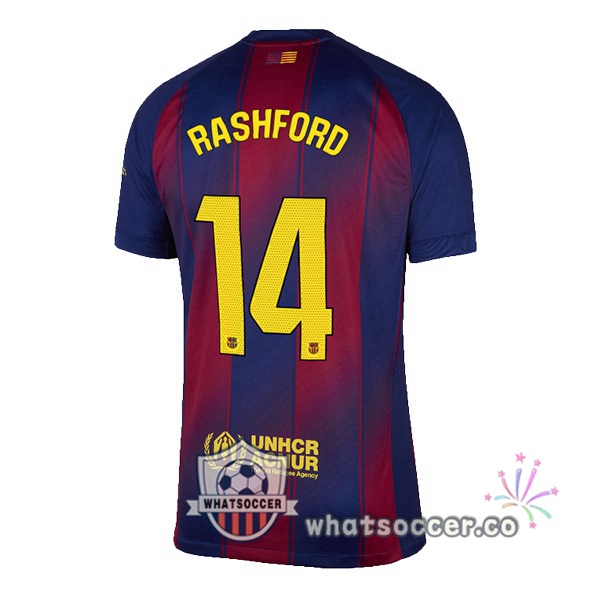 FC Barcelona (RASHFORD 14) Home Soccer Jerseys Blue Red 2025-2026