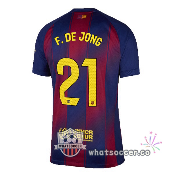 FC Barcelona (F. DE JONG 21) Home Soccer Jerseys Blue Red 2025-2026