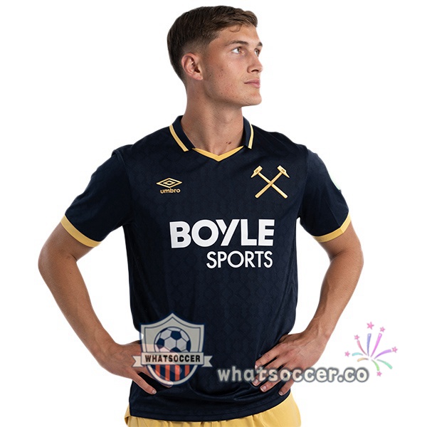 West Ham United Third Soccer Jerseys Black 2025-2026