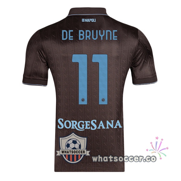 SSC Napoli (Kevin De Bruyne 11) Third Soccer Jerseys Marron 2025-2026