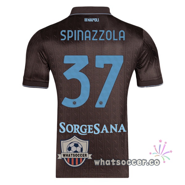 SSC Napoli (Leonardo Spinazzola 37) Third Soccer Jerseys Marron 2025-2026