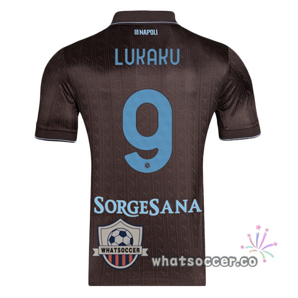 SSC Napoli (Romelu Lukaku 9) Third Soccer Jerseys Marron 2025-2026