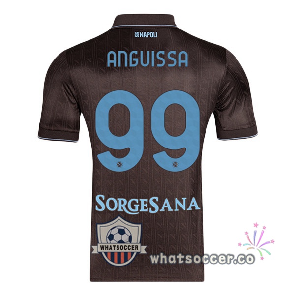 SSC Napoli (André-Frank Anguissa 99) Third Soccer Jerseys Marron 2025-2026