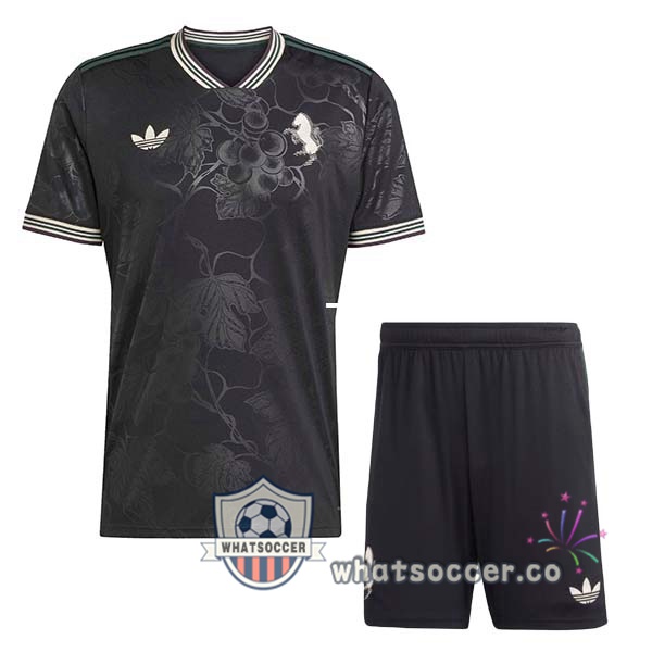 Juventus Kids Third Soccer Jerseys Black 2025-2026