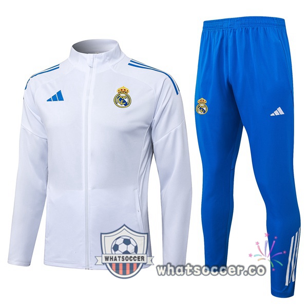 Training Jacket Real Madrid White 2025-2026