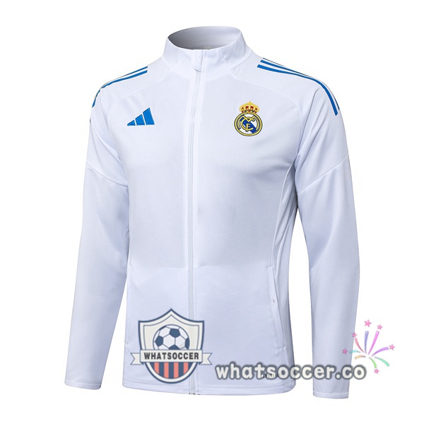 Soccer Jacket Real Madrid White 2025-2026