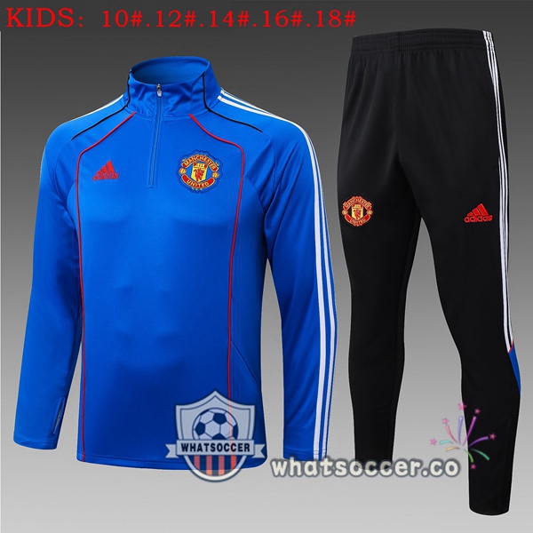 Training Wear Manchester United Kids Blue 2025-2026