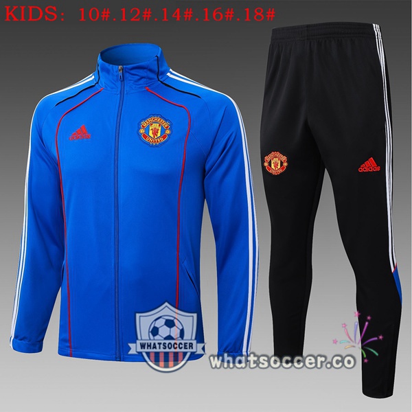 Training Jacket Manchester United Kids Blue 2025-2026