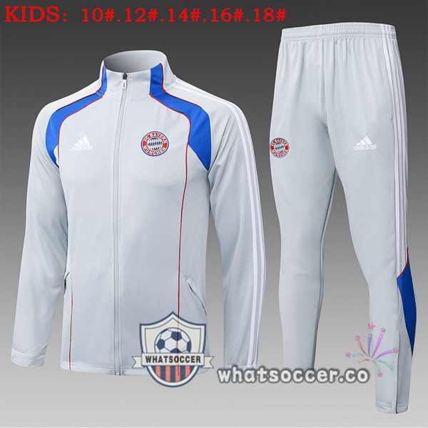 Training Jacket Bayern Munich Kids Gray 2025-2026