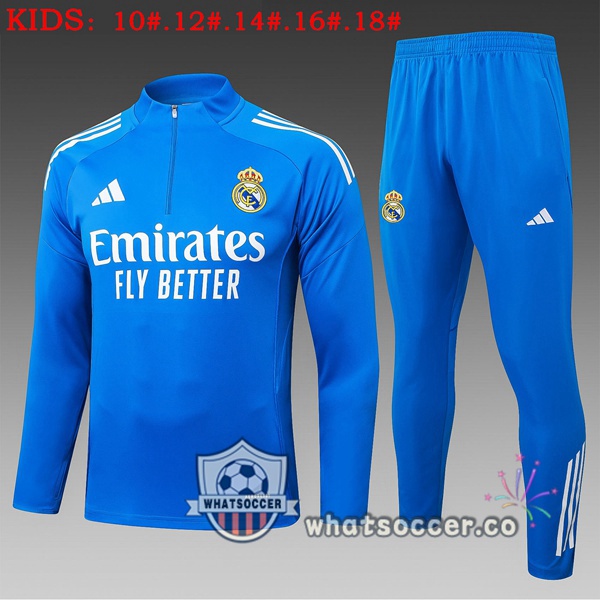 Training Wear Real Madrid Kids Blue 2025-2026