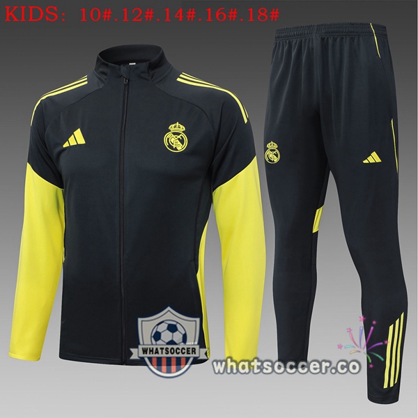 Training Wear Real Madrid Kids Black 2025-2026