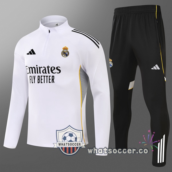 Training Wear Real Madrid Kids White 2025-2026