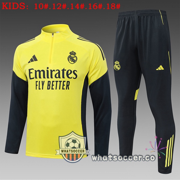 Training Wear Real Madrid Kids Yellow 2025-2026