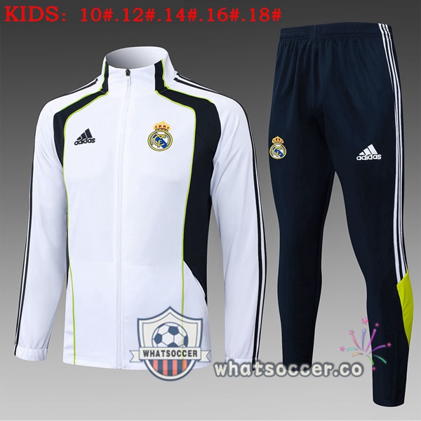 Training Jacket Real Madrid Kids White 2025-2026