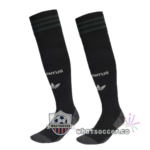 Juventus Third Soccer Socks Black 2025-2026