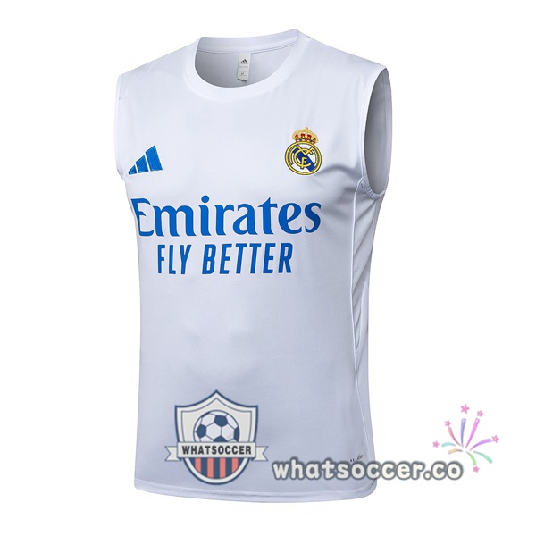Real Madrid Soccer Vest White 2025-2026