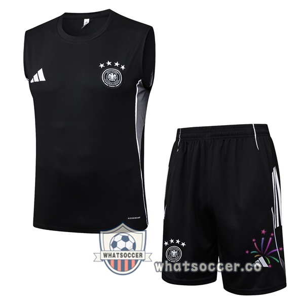 Germany Soccer Vest + Shorts Black 2025-2026