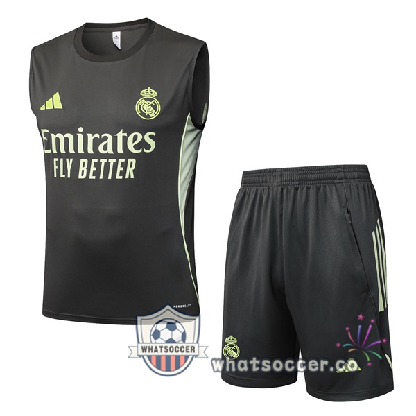 Real Madrid Soccer Vest + Shorts Green 2025-2026