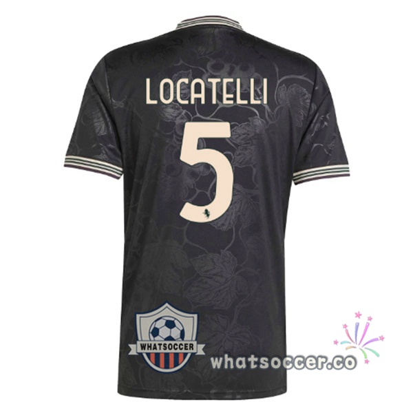 Juventus (LOCATELLI 5) Third Soccer Jerseys Black 2025-2026