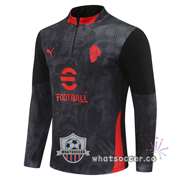 Soccer Sweater AC Milan Black 2025-2026