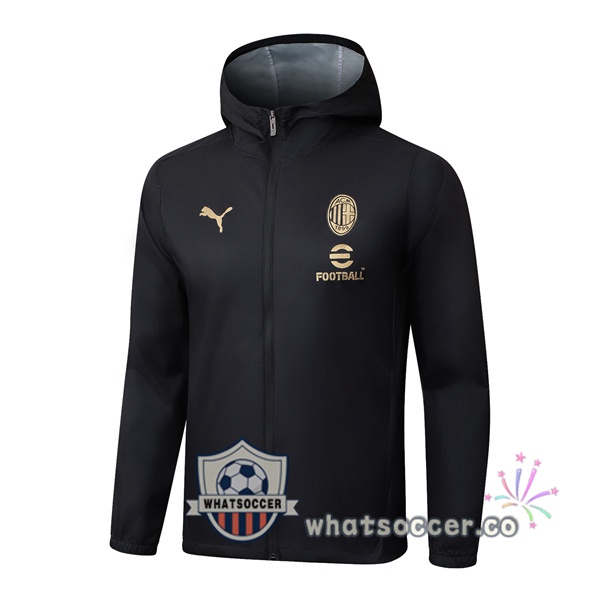 Windbreaker AC Milan Black 2025-2026