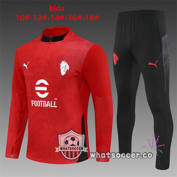 Training Wear AC Milan Kids Red 2025-2026