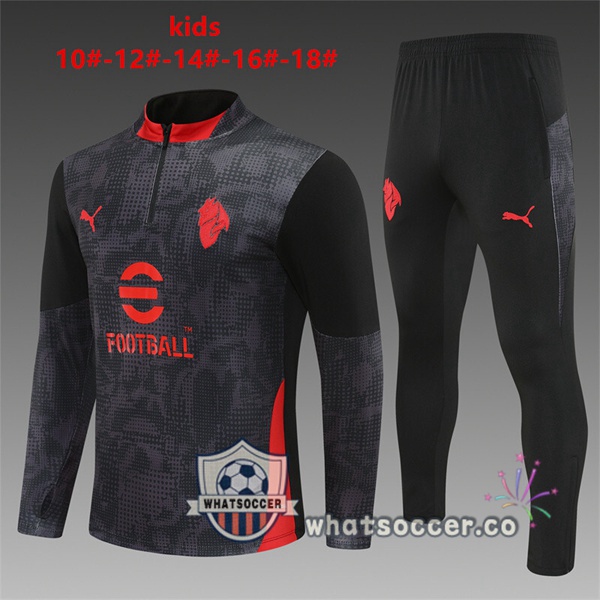 Training Wear AC Milan Kids Black 2025-2026