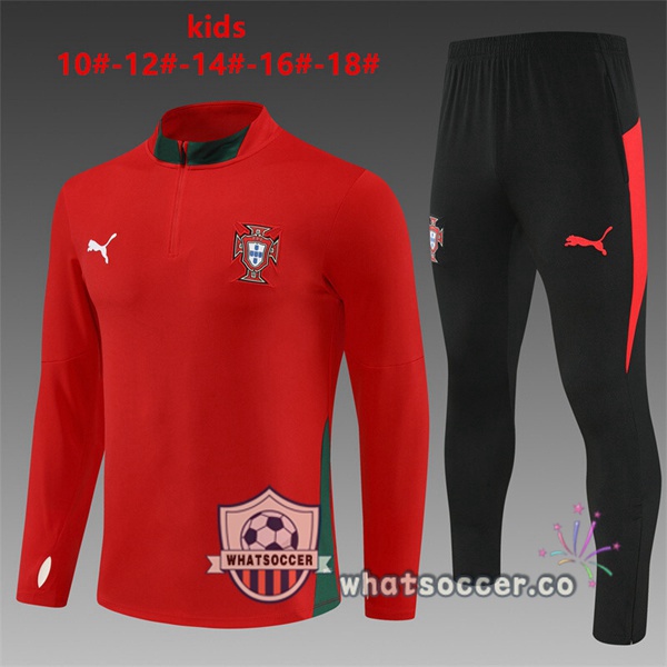 Training Wear Portugal Kids Red 2025-2026