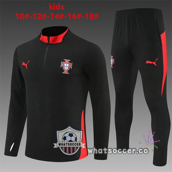 Training Wear Portugal Kids Black 2025-2026