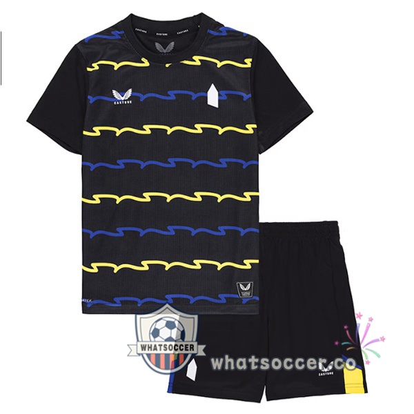 Everton Kids Third Soccer Jerseys Black 2025-2026