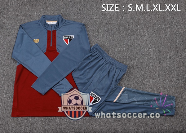 Training Wear Sao Paulo FC Red Gray 2025-2026
