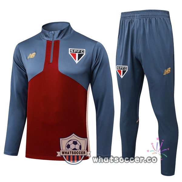 Training Wear Sao Paulo FC Red Gray 2025-2026