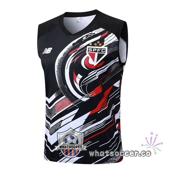 Sao Paulo FC Soccer Vest Black 2025-2026