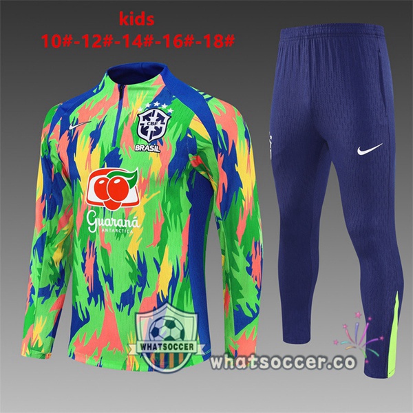 Training Wear Brazil Kids Green 2025-2026