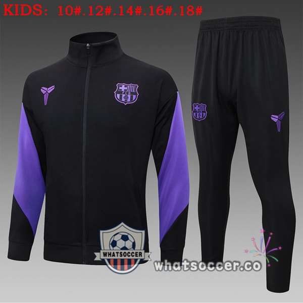 Training Jacket FC Barcelona Kids Black 2025-2026