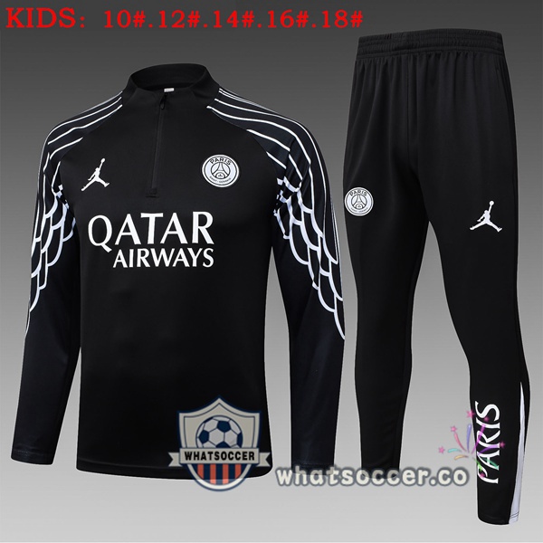 Training Wear Jordan Paris PSG Kids Black 2025-2026
