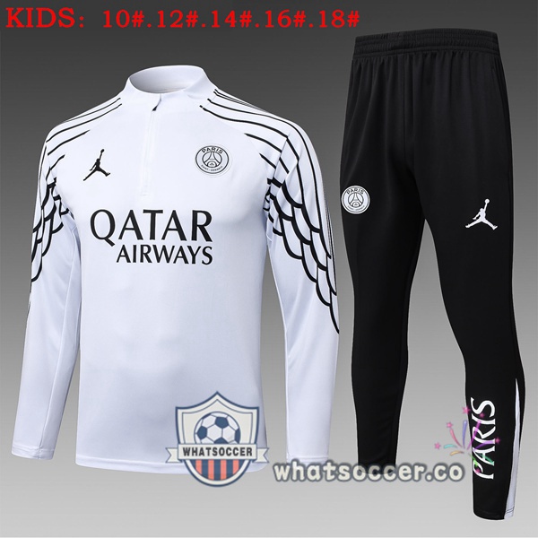 Training Wear Jordan Paris PSG Kids White 2025-2026