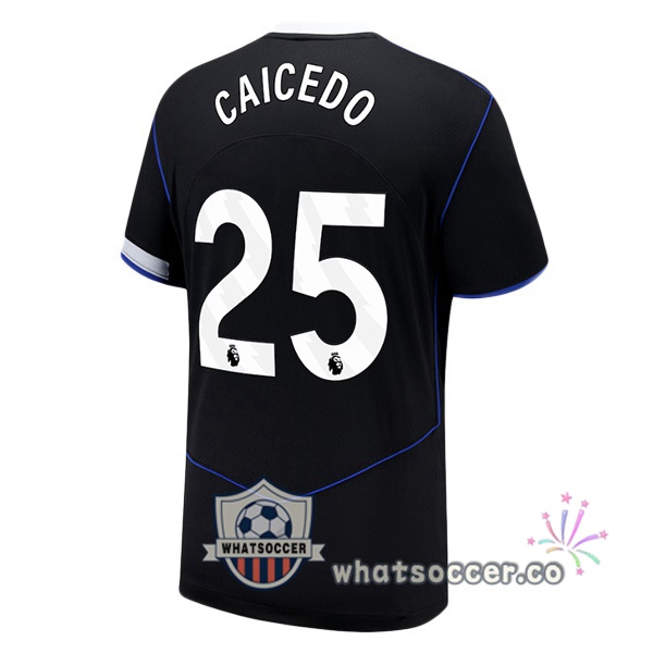 FC Chelsea (Caicedo 25) Third Soccer Jerseys Black 2025-2026