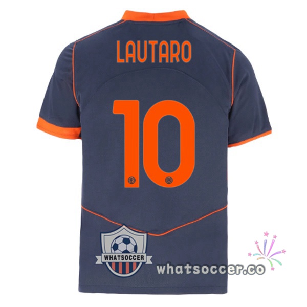 Inter Milan (LAUTARO 10) Third Soccer Jerseys Gray 2025-2026