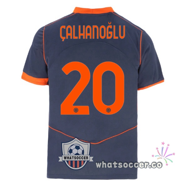 Inter Milan (ÇALHANOĞLU 20) Third Soccer Jerseys Gray 2025-2026