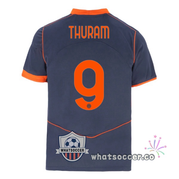 Inter Milan (THURAM 9) Third Soccer Jerseys Gray 2025-2026