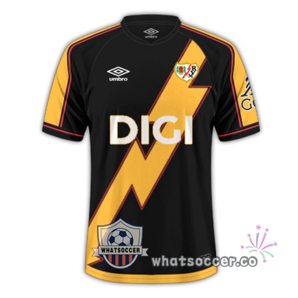 Rayo Vallecano Third Soccer Jerseys Black Yellow 2025-2026
