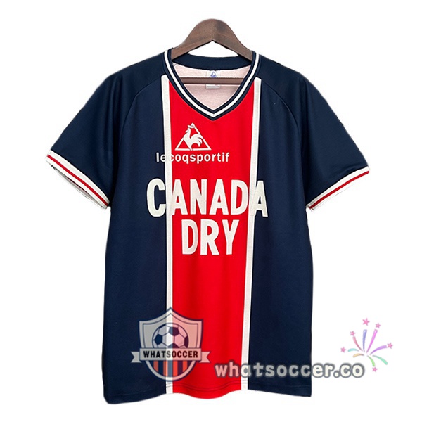 Paris PSG Retro Home Blue Royal Red 1973-1974