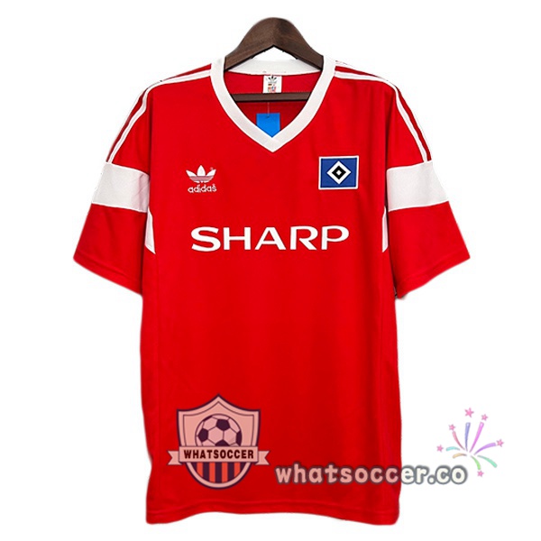 Hamburger SV Retro Away Red 1988-1989