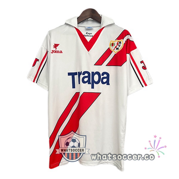 Rayo Vallecano Retro Home Red White 1997-1998